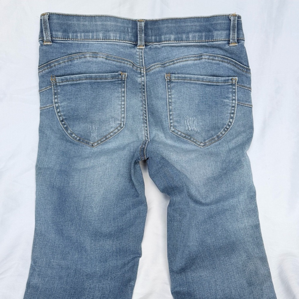 Candie's Light Blue Skinny Jeans with Distress - Picture 4 of 6